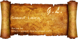 Gamauf Laura névjegykártya